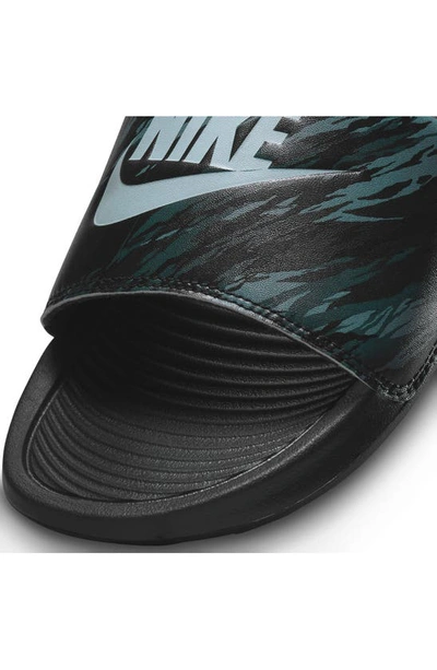 Shop Nike Victori One Sport Slide In Black/ Grey