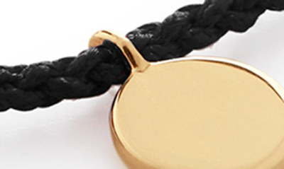 Shop Monica Vinader Linear Disc Friendship Bracelet In 18k Gold Vermeil