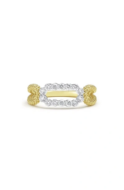 Lagos Signature Caviar Superfine Oval Diamond Ring In Gold