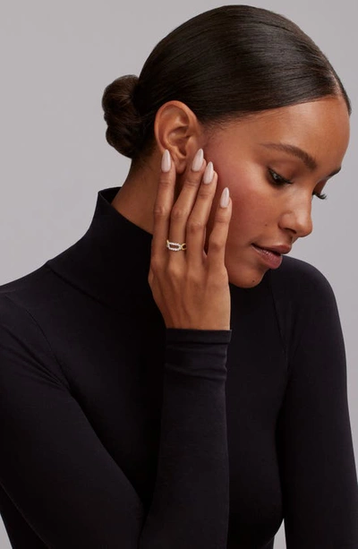 Lagos Signature Caviar Superfine Oval Diamond Ring In Gold