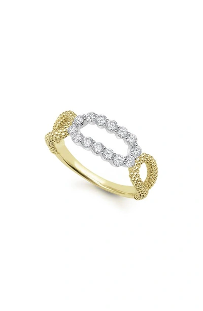 Lagos Signature Caviar Superfine Oval Diamond Ring In Gold