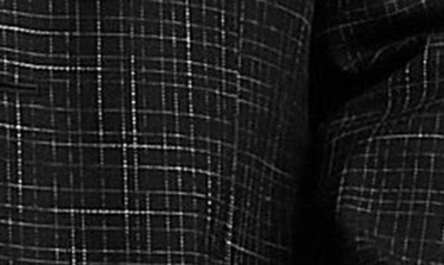 Asos Design Slim Suit Jacket In Crosshatch In Black In Black