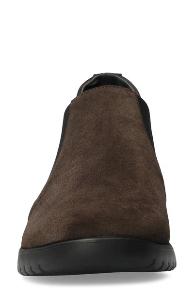 Shop Mephisto Ibelina Wedge Slip-on Sneaker In Dark Brown