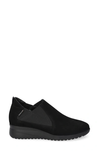 Shop Mephisto Ibelina Wedge Slip-on Sneaker In Black