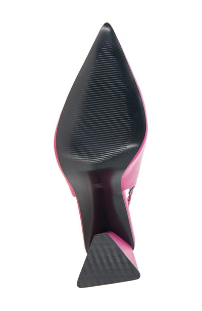 Shop Bcbgeneration Trina Pointed Toe Slingback Pump In Viva Pink Patent