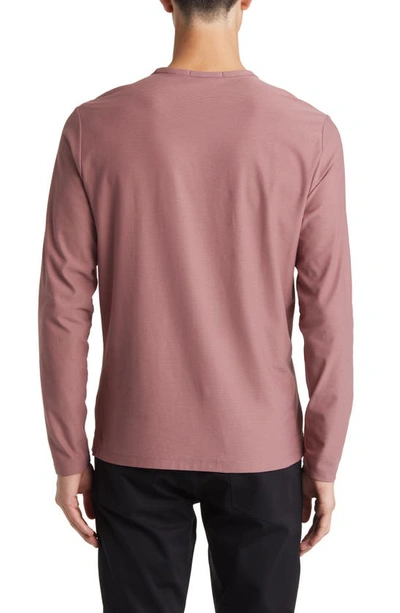 Shop Robert Barakett Hickman Long Sleeve T-shirt In Winter Rose
