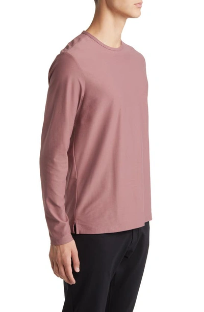 Shop Robert Barakett Hickman Long Sleeve T-shirt In Winter Rose