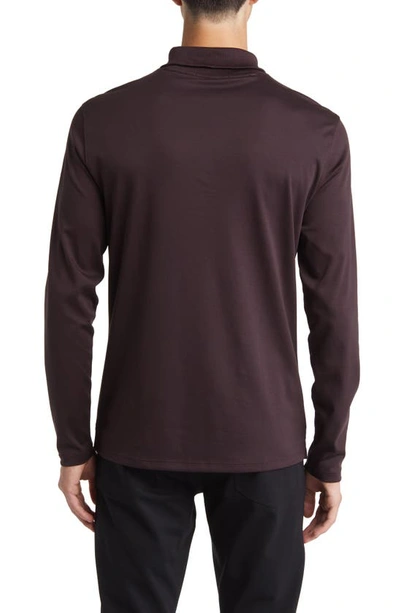 Robert Barakett Georgia Cotton Turtleneck In Port