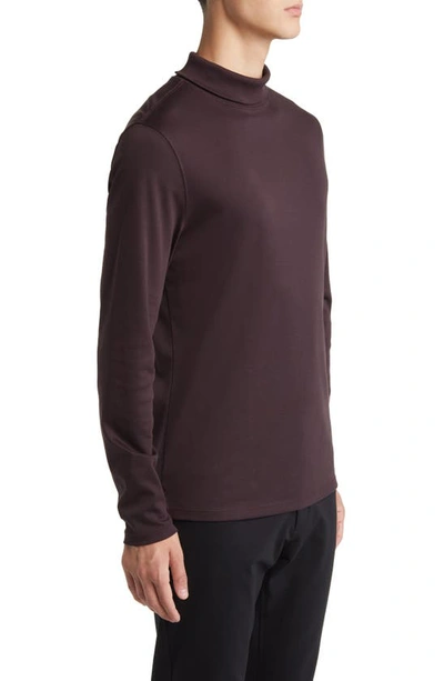 Robert Barakett Georgia Cotton Turtleneck In Port