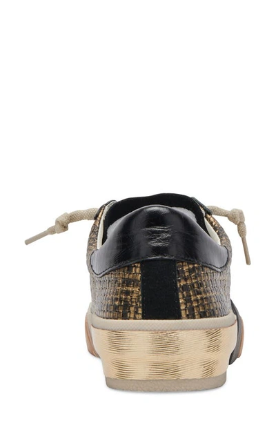 Shop Dolce Vita Zina Sneaker In Bronze/ Black Knit