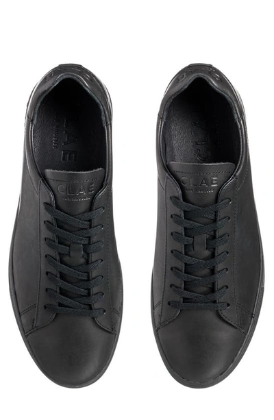 Shop Clae Bradley Sneaker In Triple Black Leather