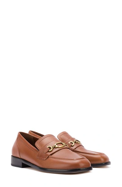 Shop Larroude Patricia Loafer In Mocca