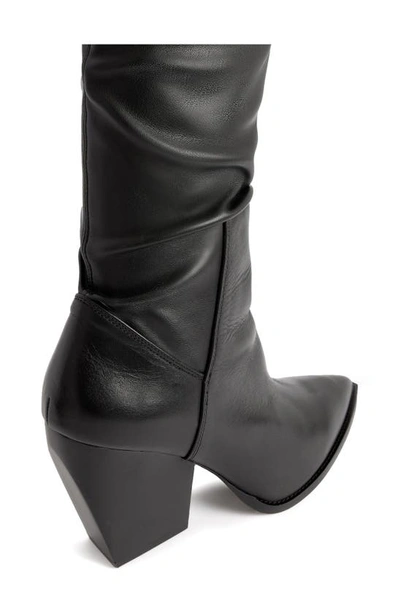 Shop Allsaints Lara Over The Knee Boot In Black