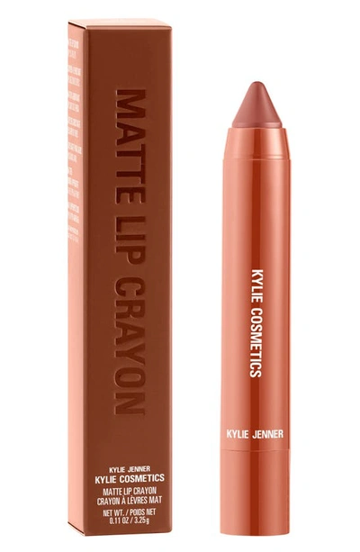 Shop Kylie Skin Matte Lip Crayon In 113 - Main Character