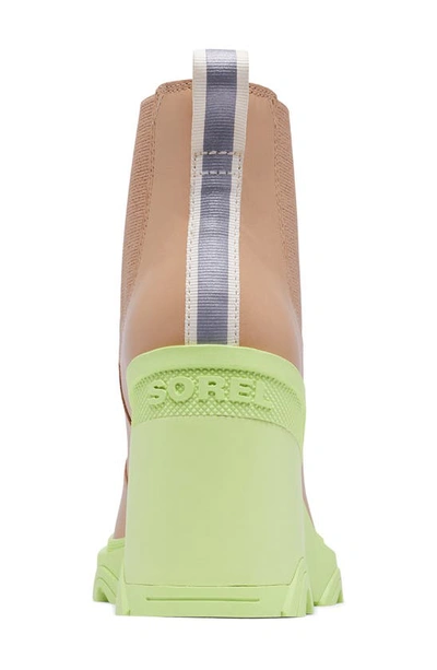 Shop Sorel Brex™ Waterproof Platform Block Heel Chelsea Boot In Canoe/ Tippet