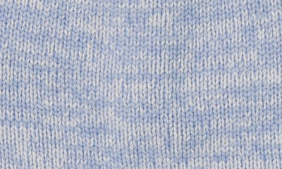 Shop Stewart Of Scotland Cashmere Two-tone Knit Beanie In Light Blue