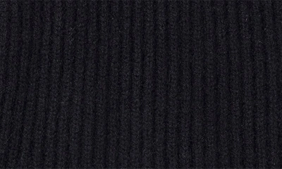 Stewart Of Scotland Cashmere Rib Knit Hood In Black