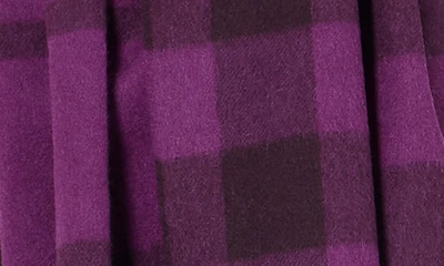 Shop Stewart Of Scotland Cashmere Exploded Plaid Scarf In Bordeaux