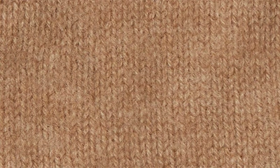 Stewart Of Scotland Cashmere Rib Knit Gloves In Camel