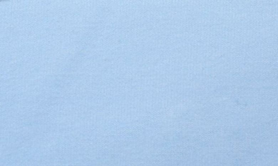Shop Dolce & Gabbana Logo Stretch Cotton French Terry Sweatshirt In Light Blue