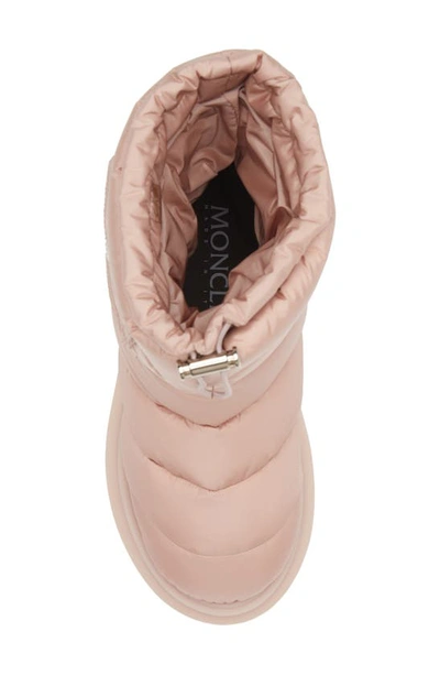 Shop Moncler Gaia Pocket Puffer Snow Boot In Light Pink