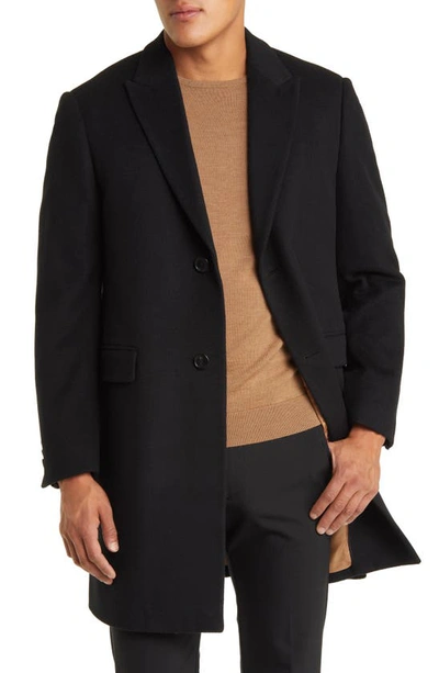 Shop Cardinal Of Canada Sutton Wool Overcoat In Black