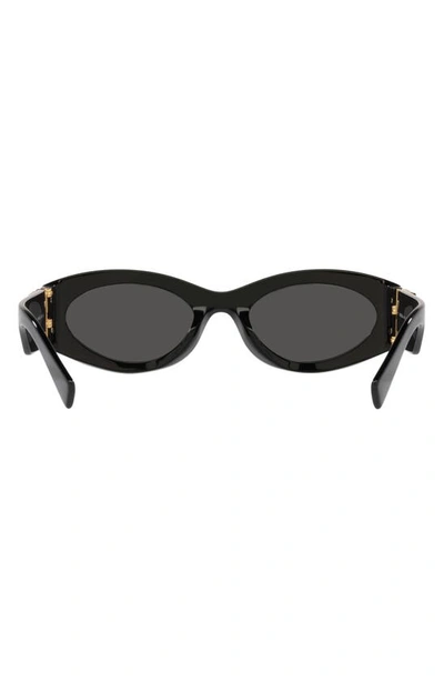 Miu Miu 54mm Rectangular Sunglasse In Black