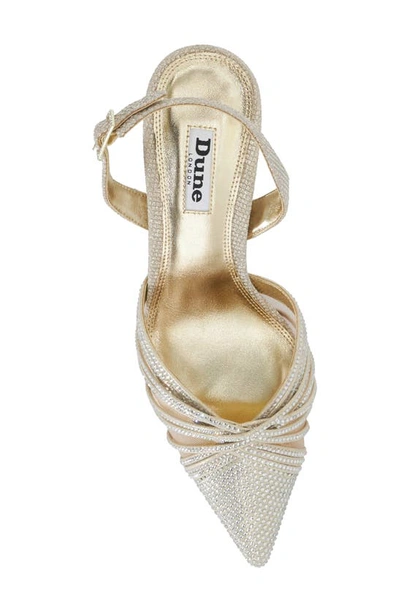 Shop Dune London Cloudias Pointed Toe Slingback Pump In Gold