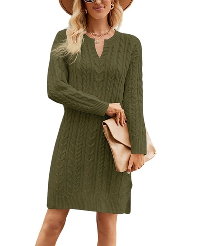 Shop Caifeng Dress In Green