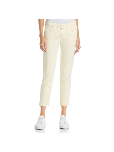 Shop J Brand Sadey Womens Straight Colored Slim Jeans In Yellow