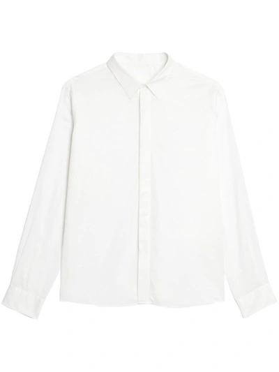Shop Ami Alexandre Mattiussi Ami Paris Shirt In Natural White
