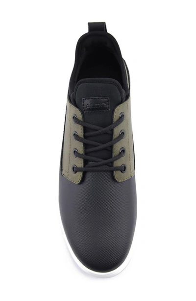 Shop Aldo Heath Low Top Sneaker In Khaki Synthetic Embossed