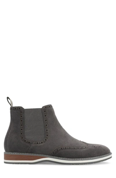 Shop Vance Co. Vance Co Thorpe Wingtip Chelsea Boot In Grey