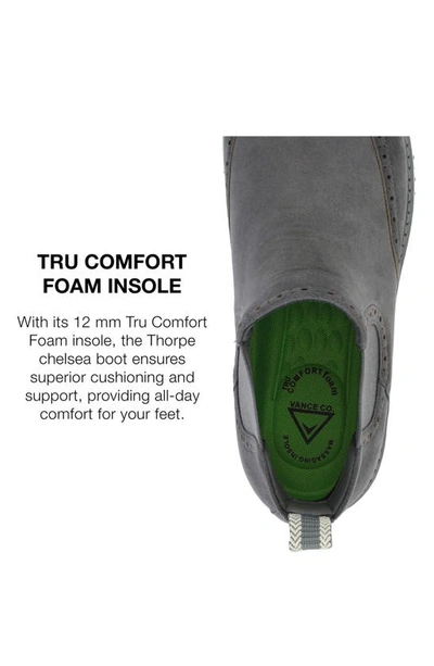 Vance Co. Thorpe Wingtip Chelsea Boot In Grey