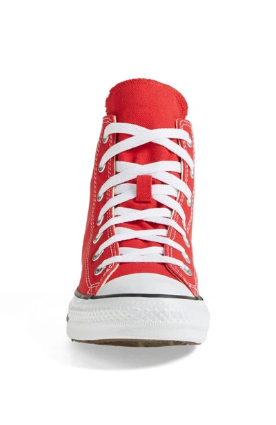 Shop Converse Chuck Taylor® All Star® High Top Sneaker In Red