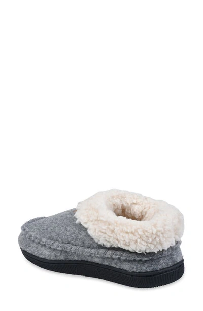 Gaahuu Faux Shearling Lined Slipper In Grey