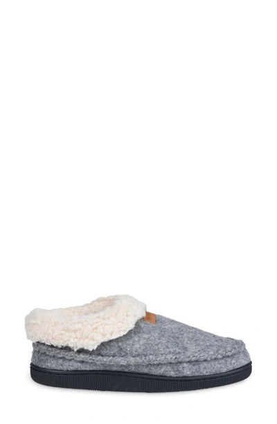 Gaahuu Faux Shearling Lined Slipper In Grey
