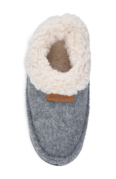 Gaahuu Faux Shearling Lined Slipper In Grey