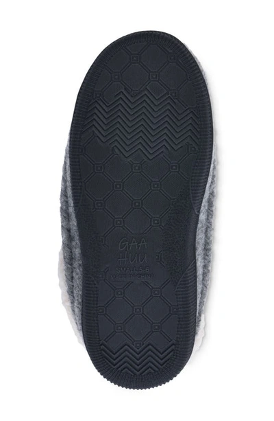 Gaahuu Faux Shearling Lined Slipper In Grey