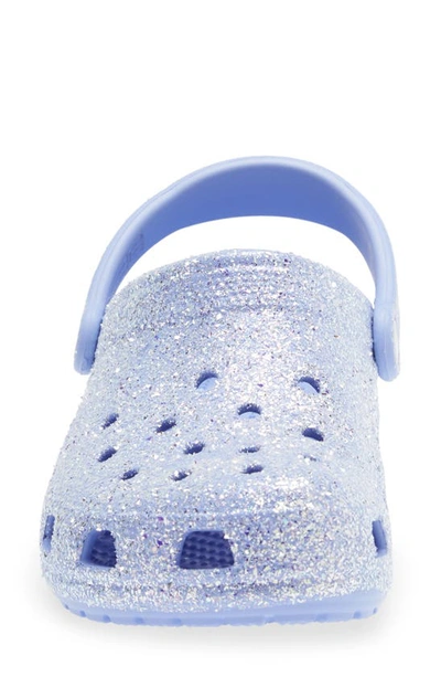 Shop Crocs Gender Inclusive Classic Glitter Clog In Moon Jelly