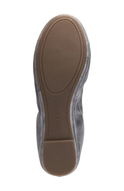 Shop Lucky Brand 'emmie' Flat In Pewter 92