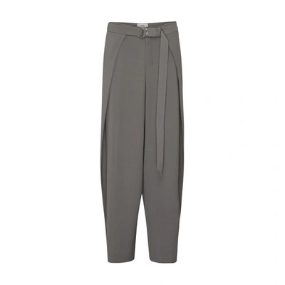 Shop Ami Alexandre Mattiussi Wide Fit Trousers In Mineral_grey