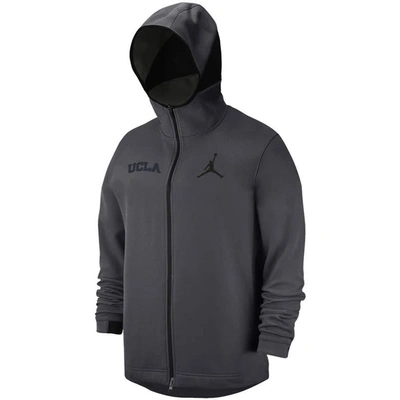 Shop Jordan Brand Nike Anthracite Ucla Bruins Tonal Showtime Full-zip Hoodie Jacket