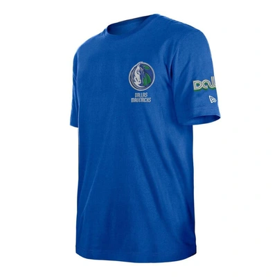 Shop New Era Blue Dallas Mavericks 2022/23 City Edition Elite Pack T-shirt