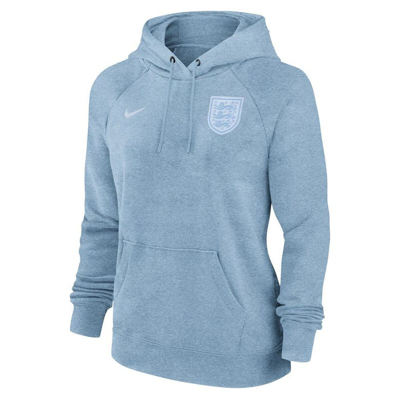 Shop Nike National Team Essential Raglan Pullover Hoodie In Light Blue