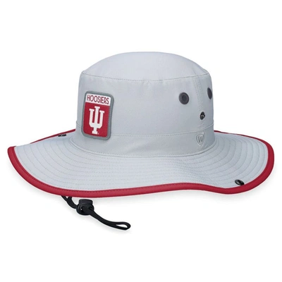 Shop Top Of The World Gray Indiana Hoosiers Steady Bucket Hat