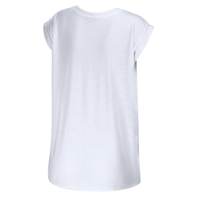 Wear By Erin Andrews White Nashville Predators Greetings From Muscle T-shirt In White