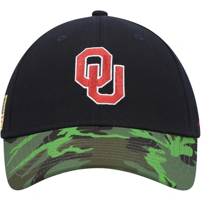 Shop Jordan Brand Black/camo Oklahoma Sooners Veterans Day 2tone Legacy91 Adjustable Hat