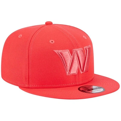 Shop New Era Red Washington Commanders Color Pack Brights 9fifty Snapback Hat