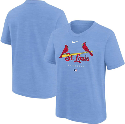 Nike Kids' Youth Light Blue St. Louis Cardinals Authentic Collection Early  Work Tri-blend T-shirt